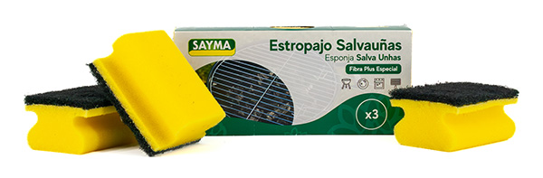 Ref. 80 - 3 estropajos salvauñas fibra plus especial